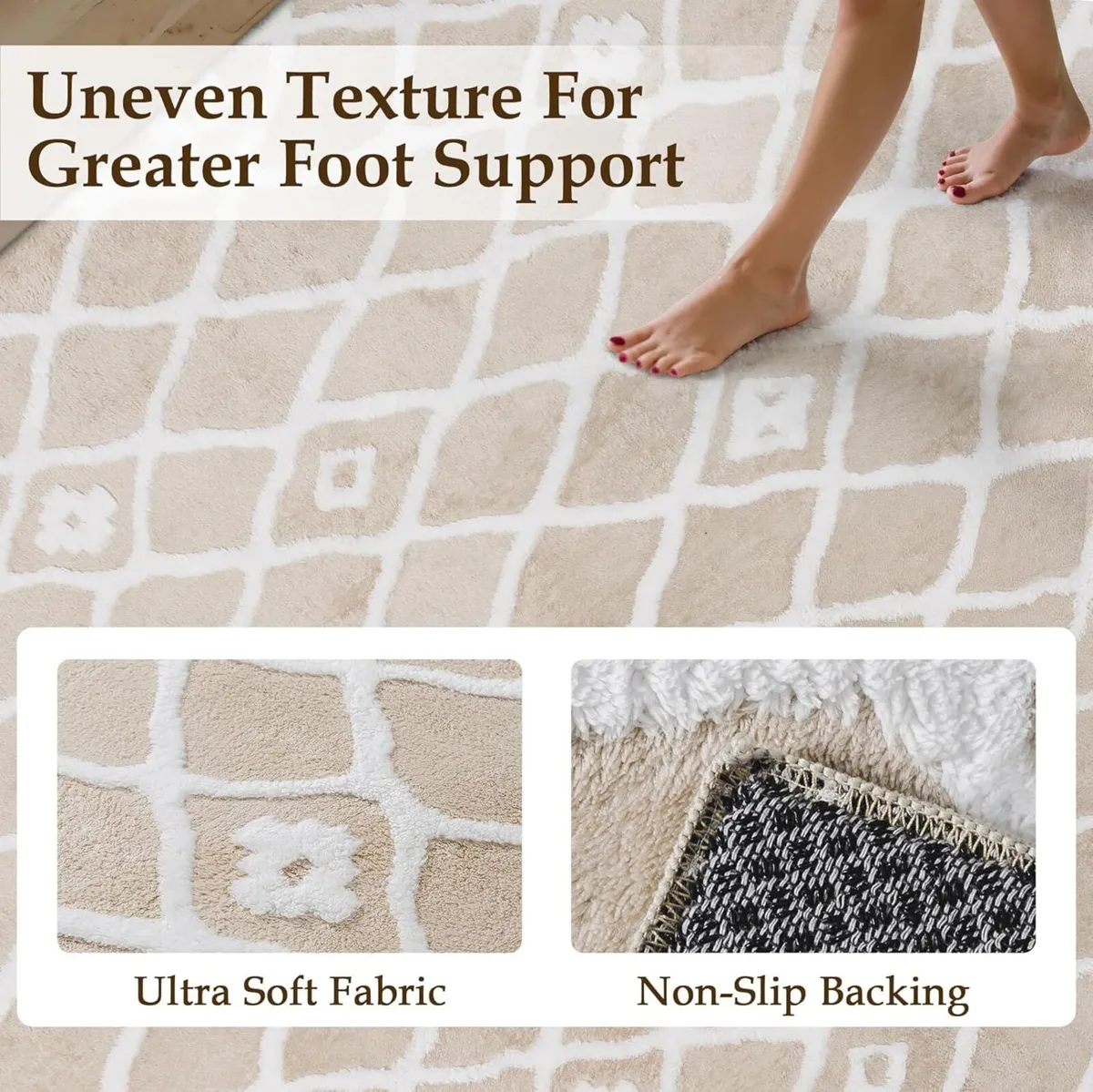 Living Room Area Rug 240x300 cm Machine Washable - Image 2