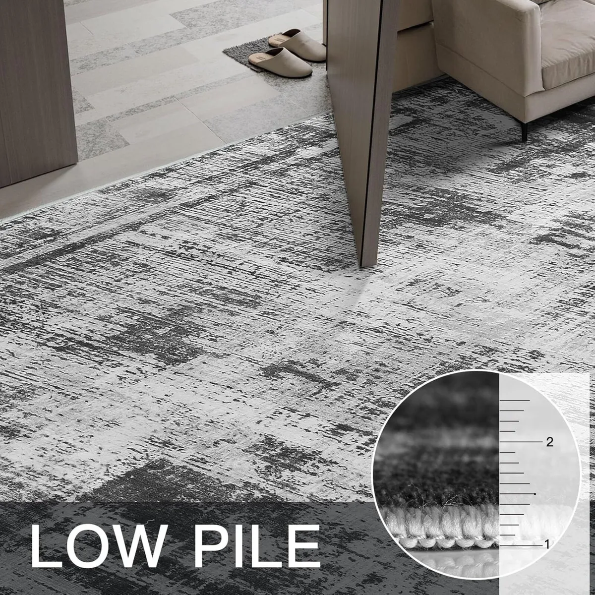 Rugs Living Room 200x300 Large Machine Washable - Image 3