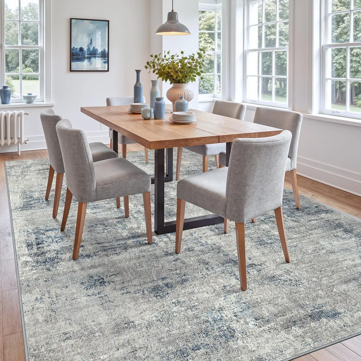 Modern Abstract Area Rugs 152 x 244 cm Non-slip - Image 4