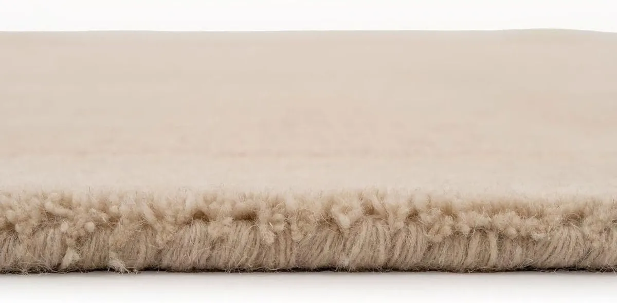 Neutral Rug 100% Wool Thick Scandi Cosy Living - Image 3