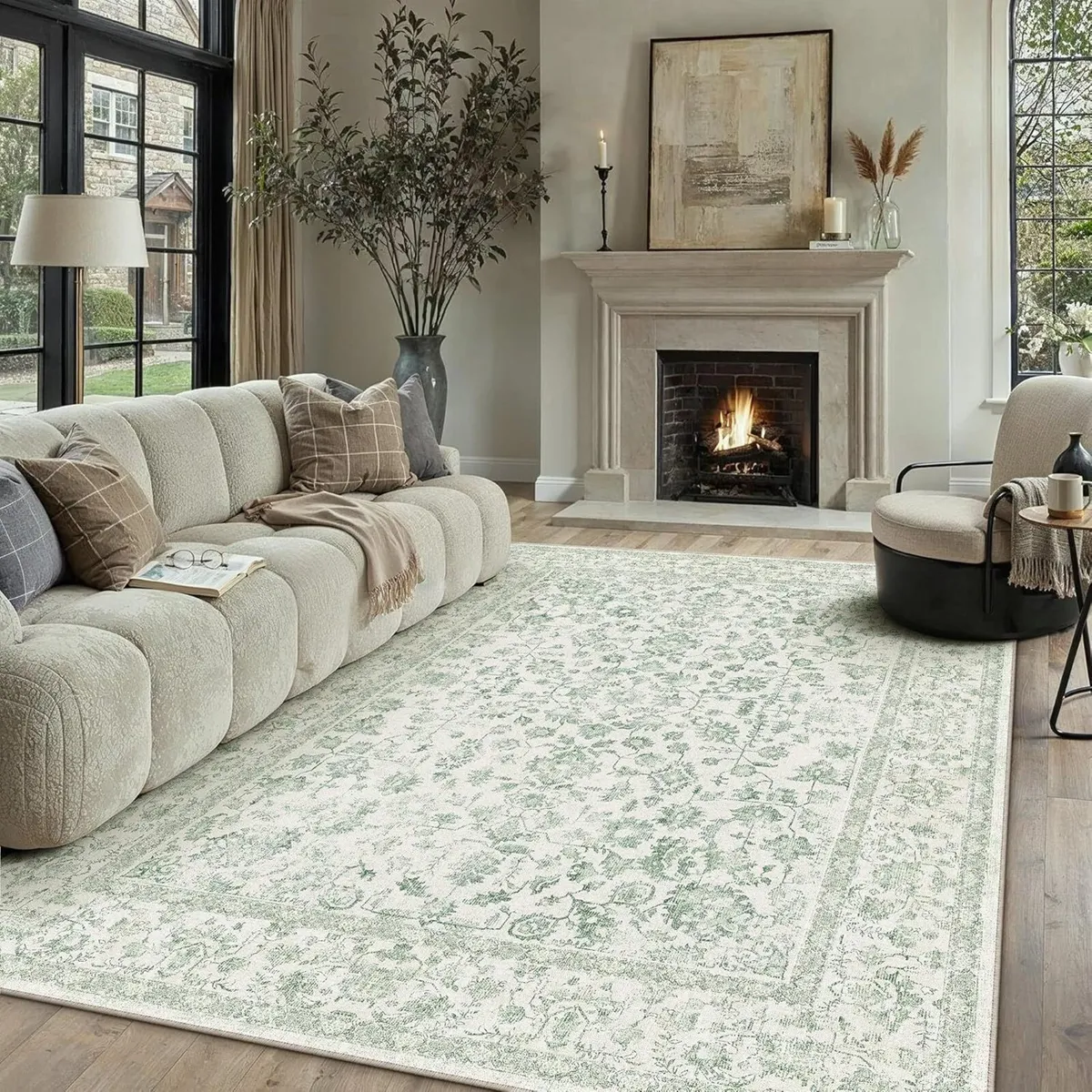 Rugs Living Room 200x300 cm Large Vintage - Image 1