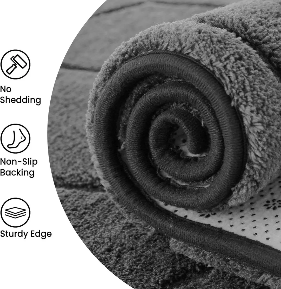 Rugs Living Room 275x370 3D Grey Area for Bedroom - Image 4