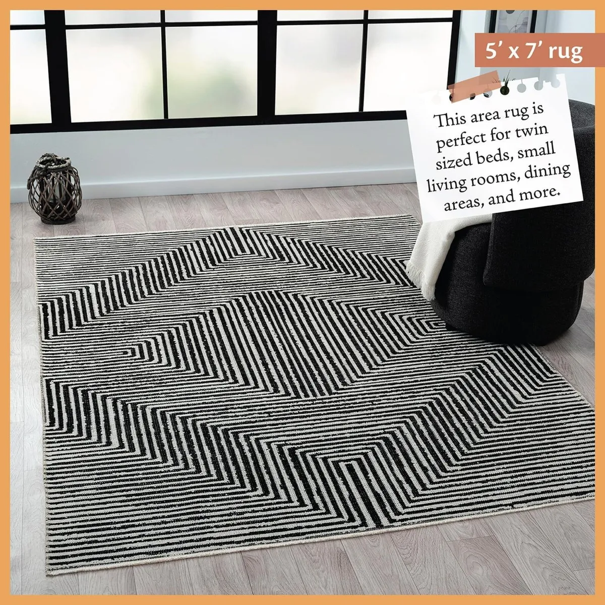 Washable Area Rug Stain Resistant Easy to Clean - Image 4
