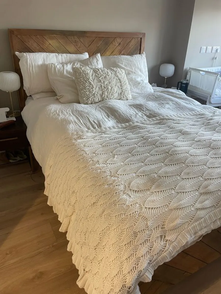 King size Bedframe and Mattress - Image 1