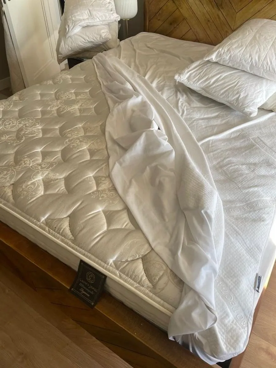 King size Bedframe and Mattress - Image 2