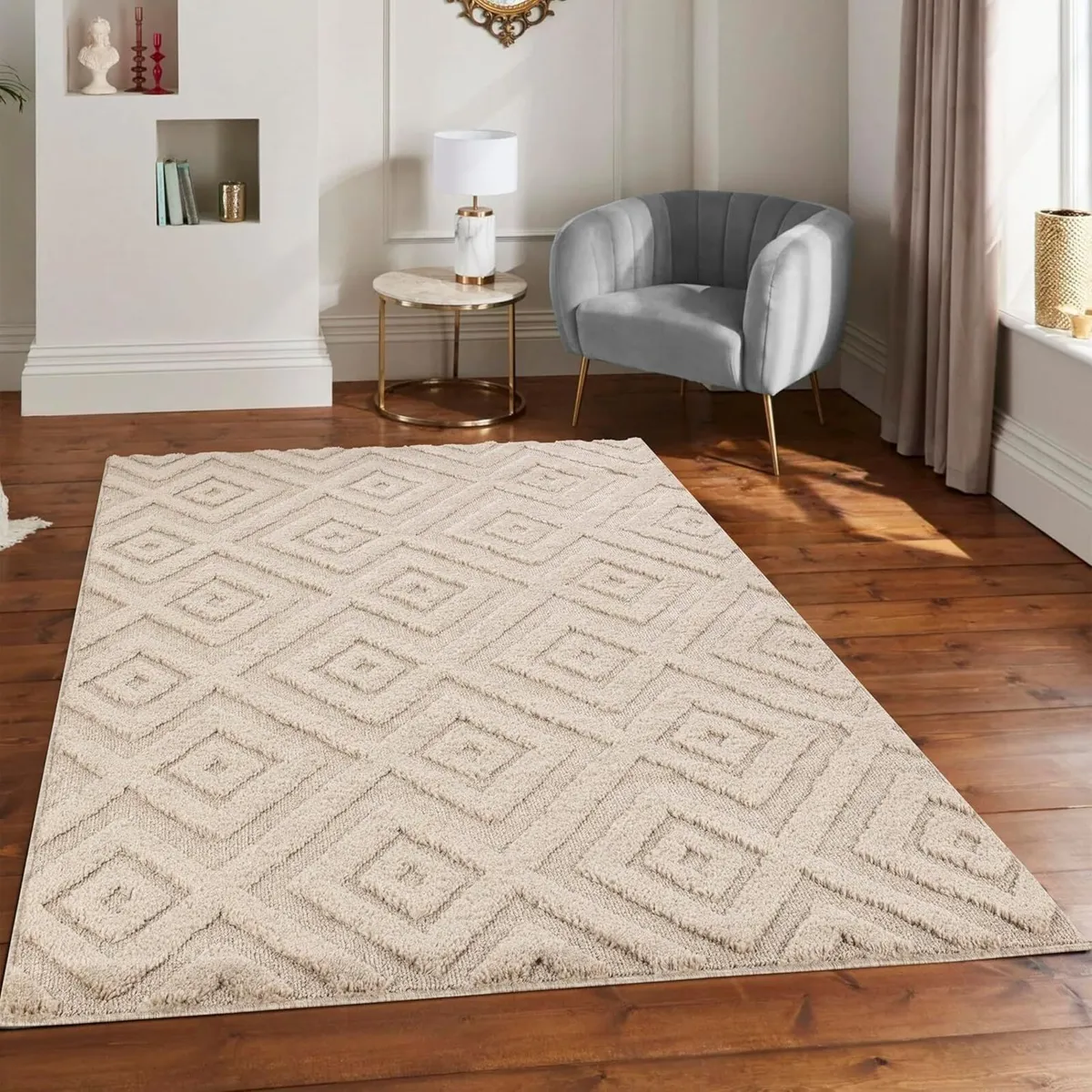 Washable Area Rug 160 x 230 cm Non-Slip Carpet - Image 1