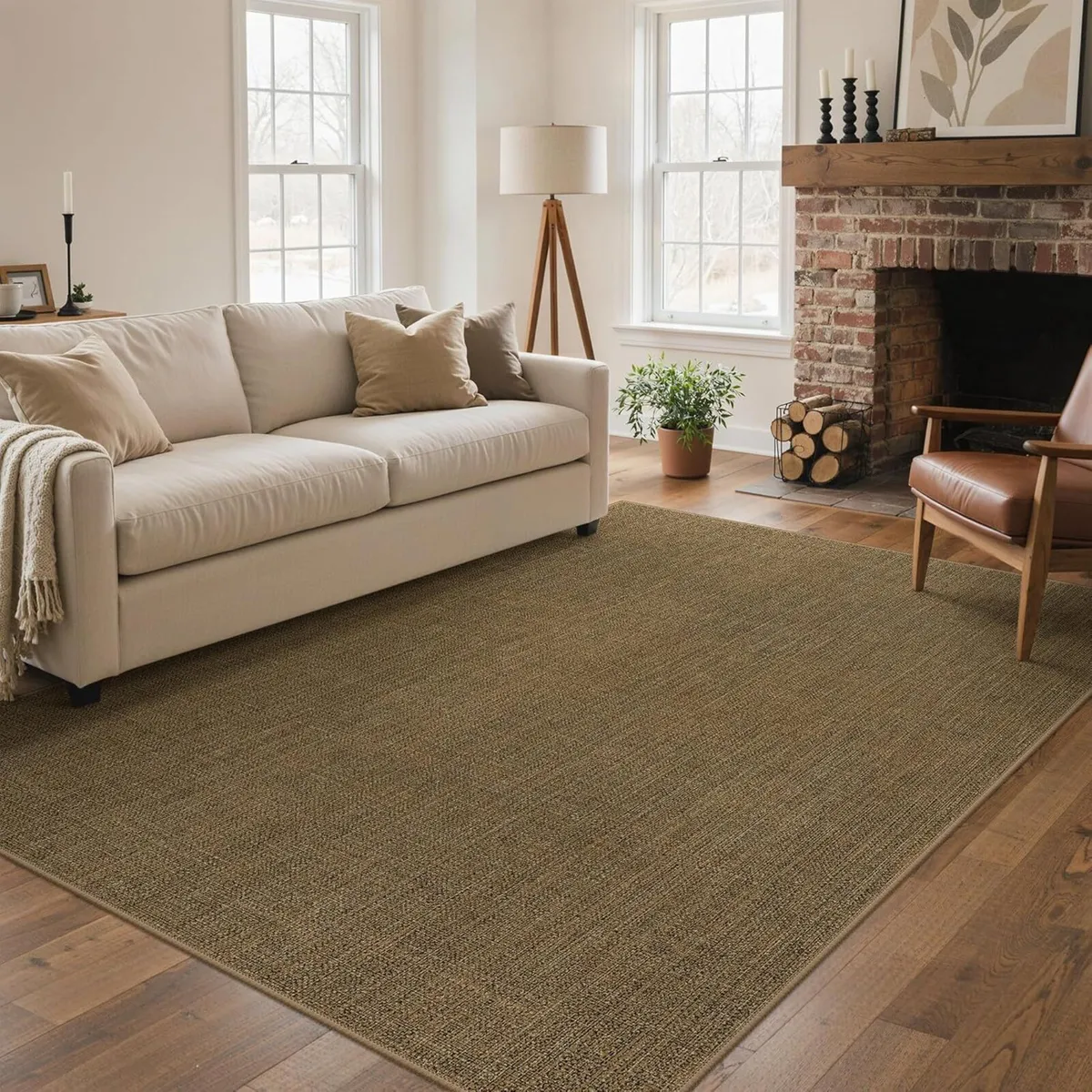 Indoor Outdoor Re-Jute Rug Washable Non Slip - Image 1