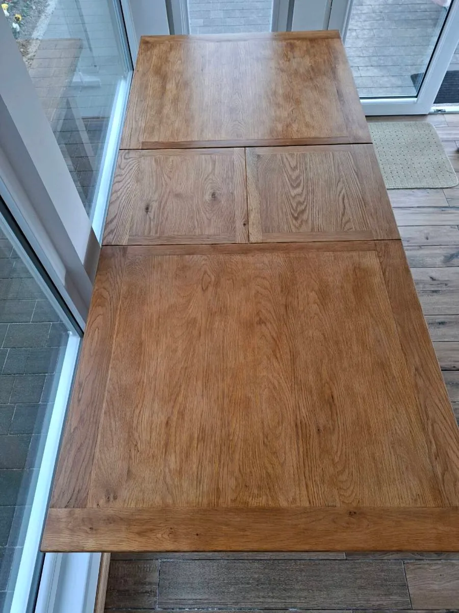 Oak Exstending Dining Table - Image 4