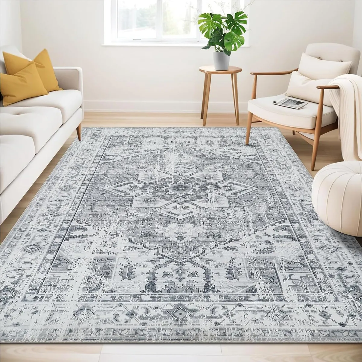Machine Washable Rugs Living Room 200 x 280cm - Image 1