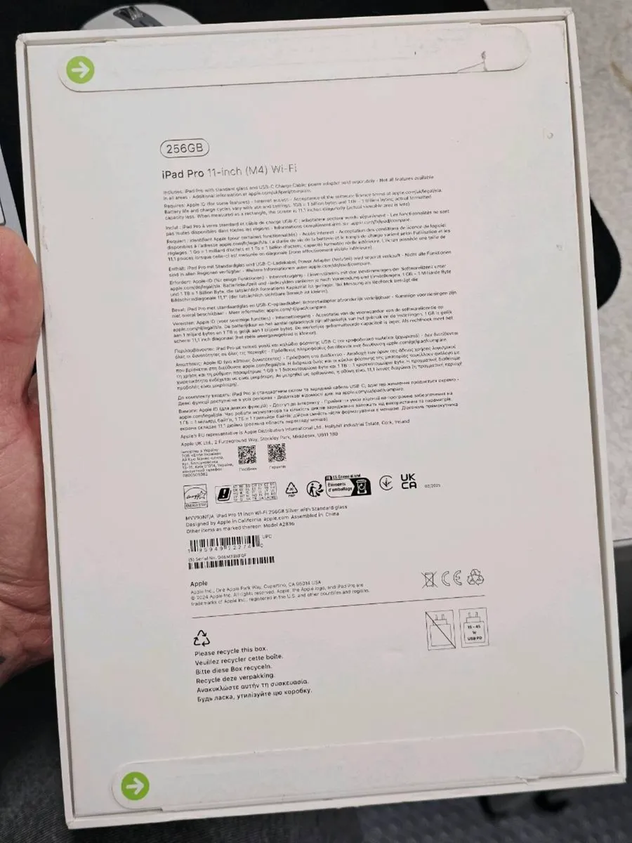 Apple IPAD PRO 11-inch (M4) WIFI 256GB SILVER NEW - Image 2