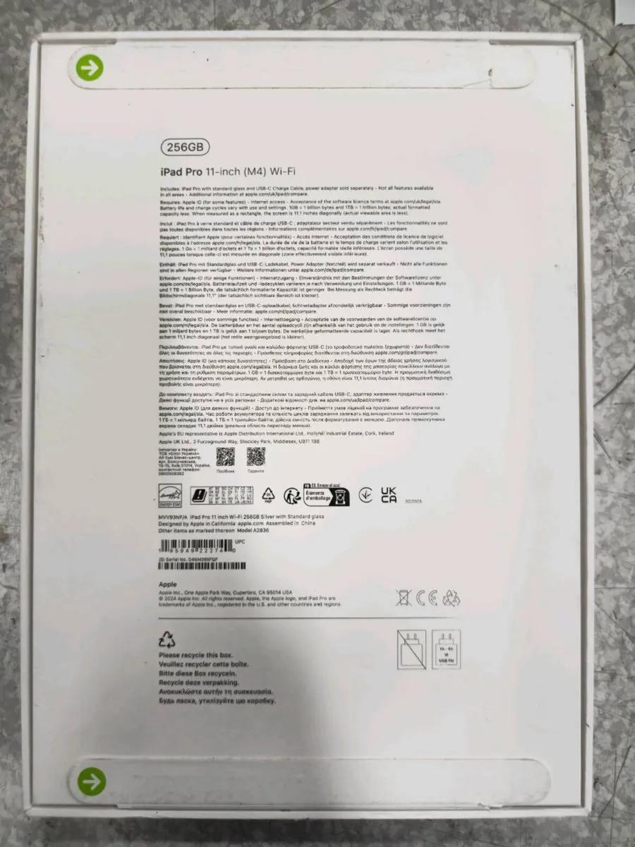 Apple IPAD PRO 11-inch (M4) WIFI 256GB SILVER NEW - Image 4