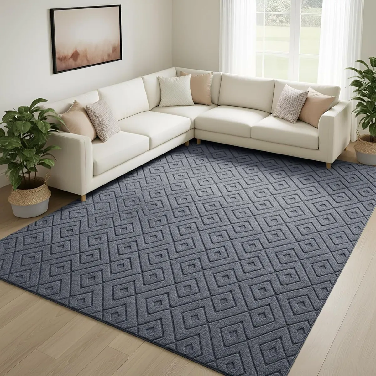 Rugs Living Room Large 200x290 cm – 100% Polyester - Image 1