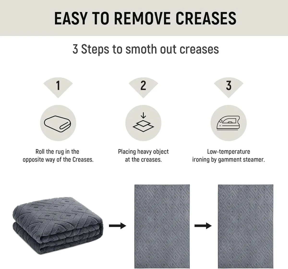 Rugs Living Room Large 200x290 cm – 100% Polyester - Image 4