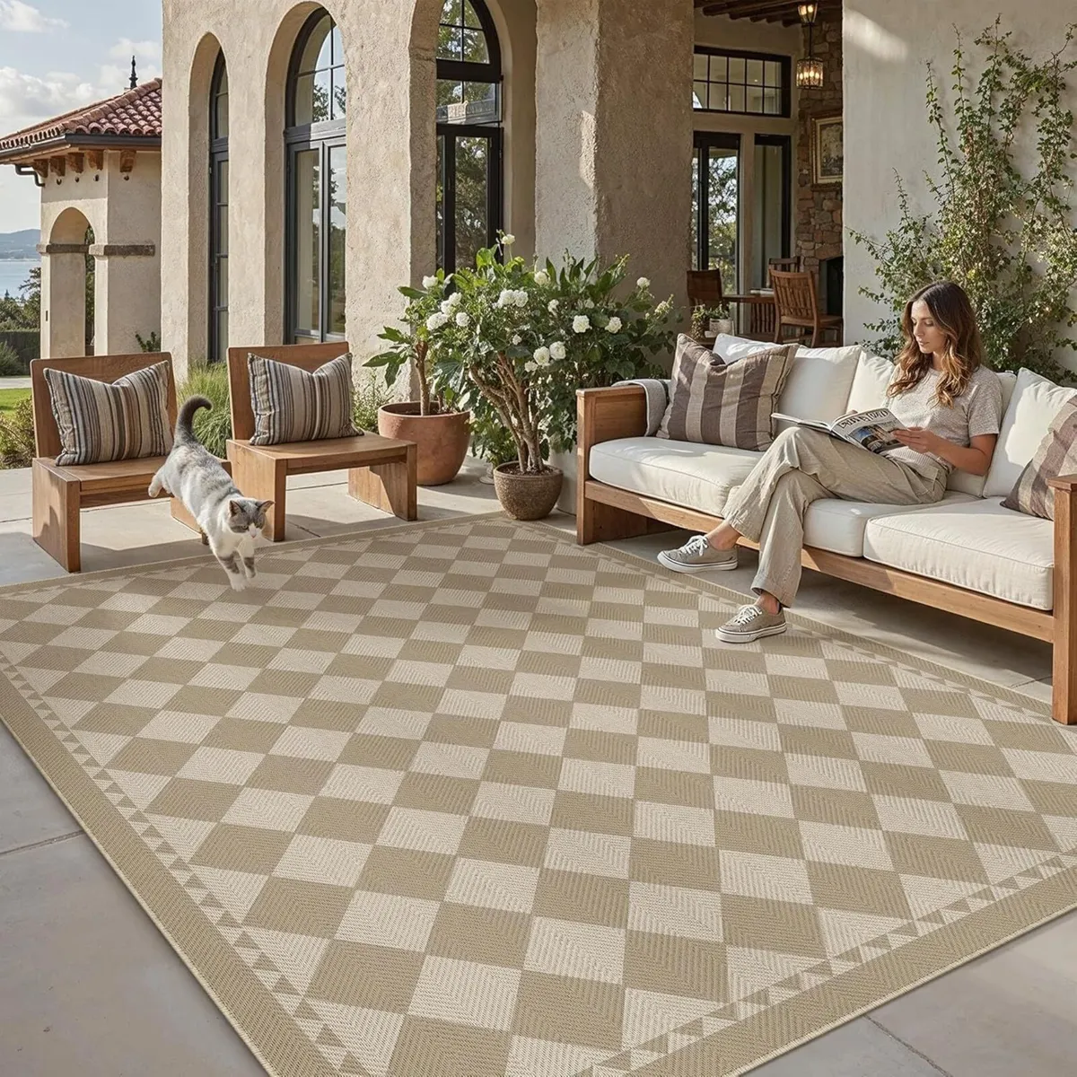 Outdoor Rug 200x300cm Rugs Living Room Garden - Image 1