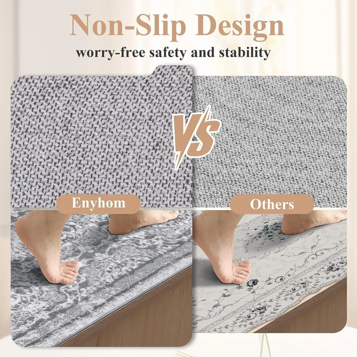 Extra Large Rugs for Living Room 160 x 230cm Non - Image 4