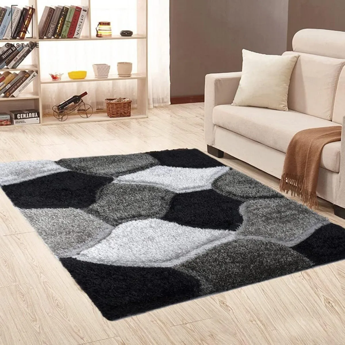 Shaggy Area Rugs Thick Large Rug Living Room