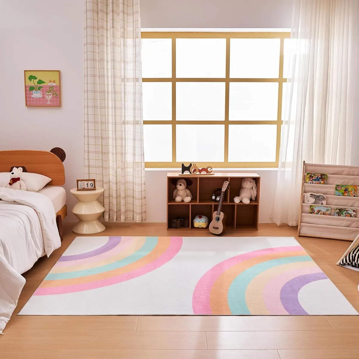 Rainbow Rug Soft Non-Slip Area Washable Floor - Image 1