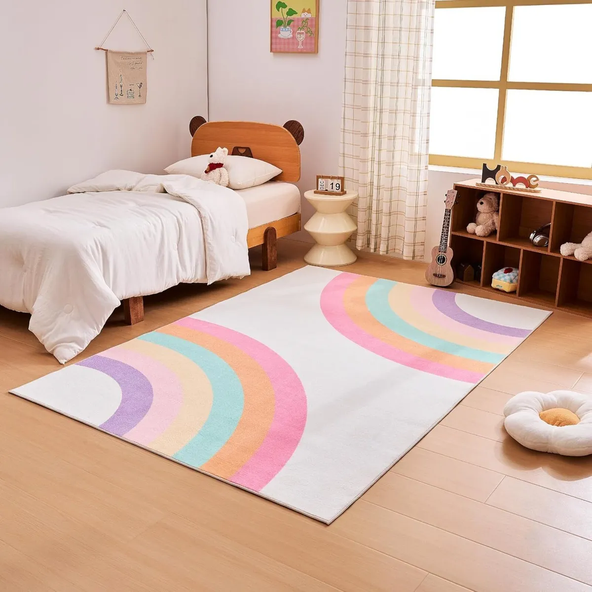 Rainbow Rug Soft Non-Slip Area Washable Floor - Image 2