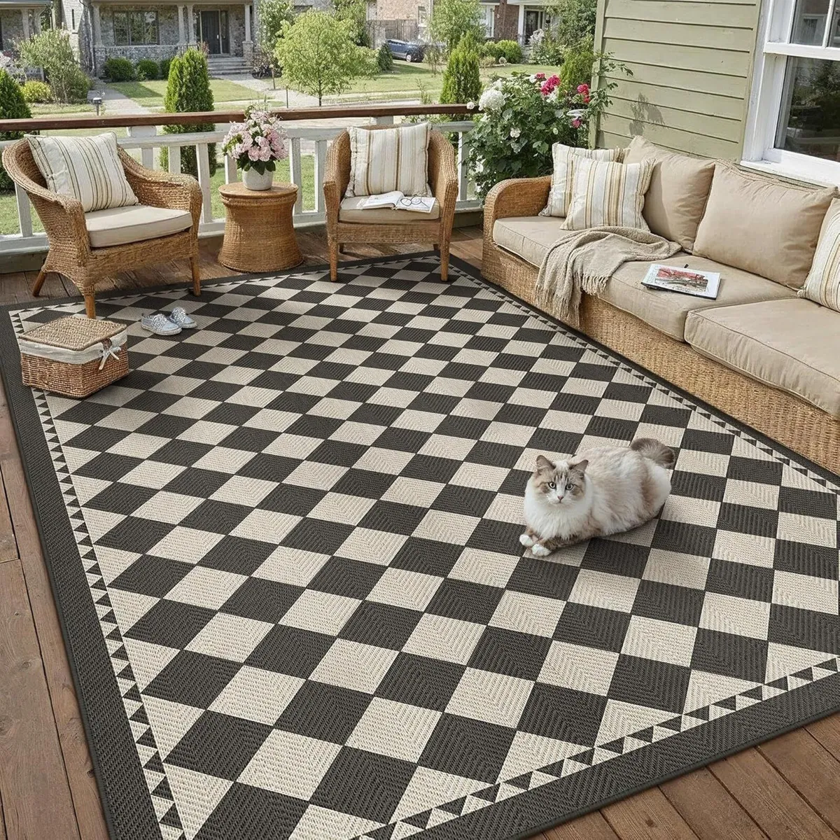 Outdoor Rug 160x230cm Rugs Living Room Garden - Image 1