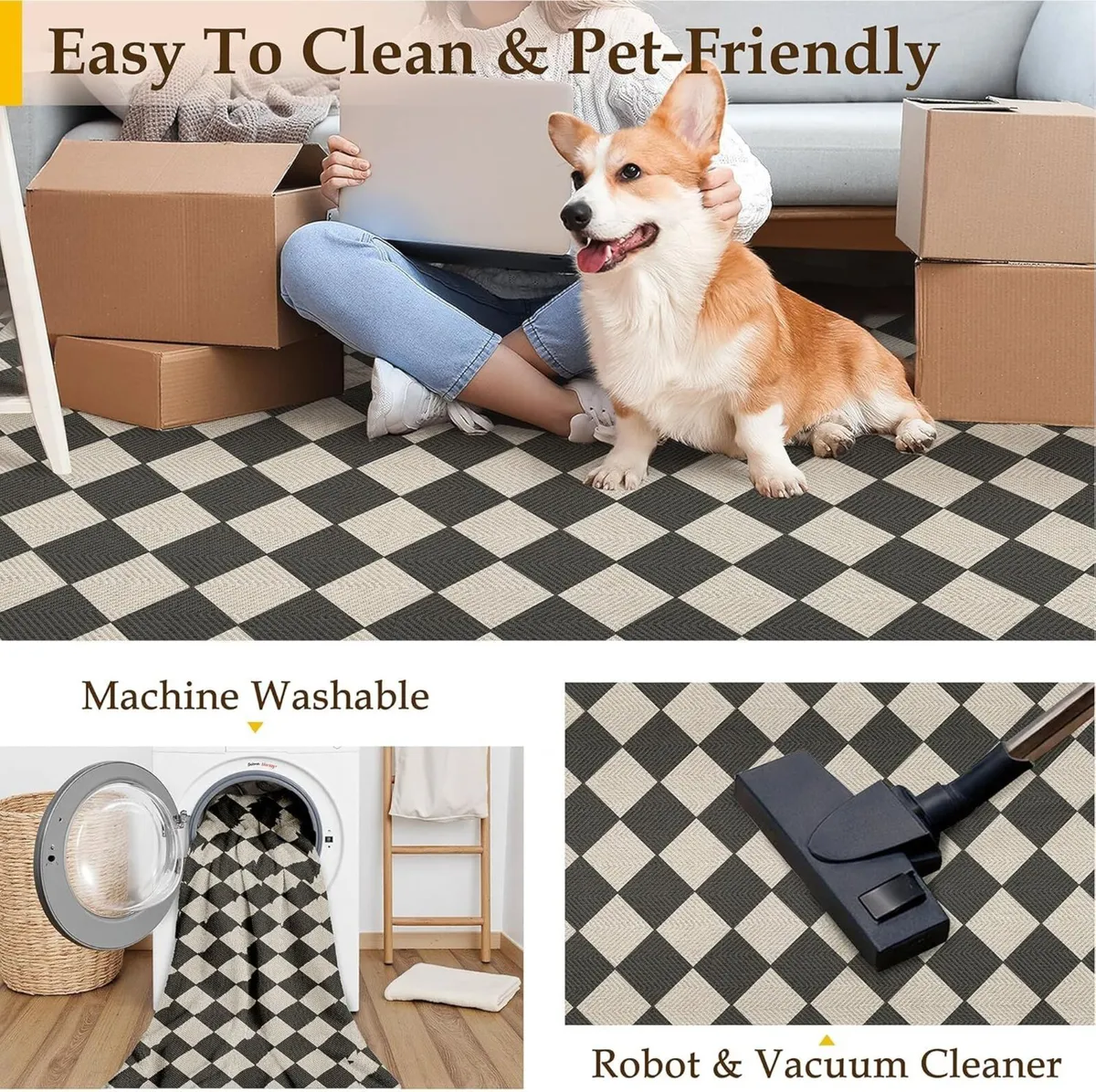 Outdoor Rug 160x230cm Rugs Living Room Garden - Image 4