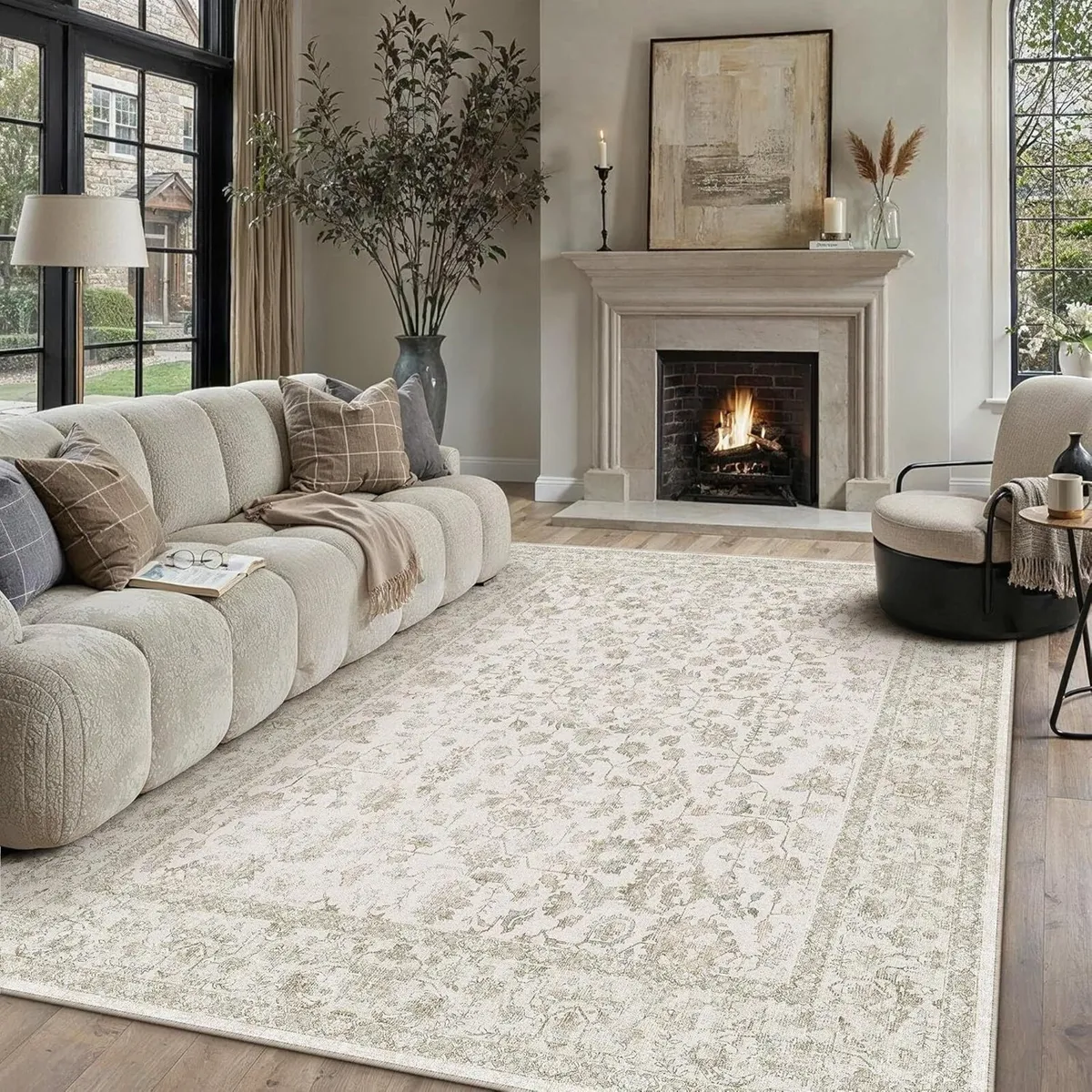 Rugs Living Room 200x300 cm Large Vintage - Image 1