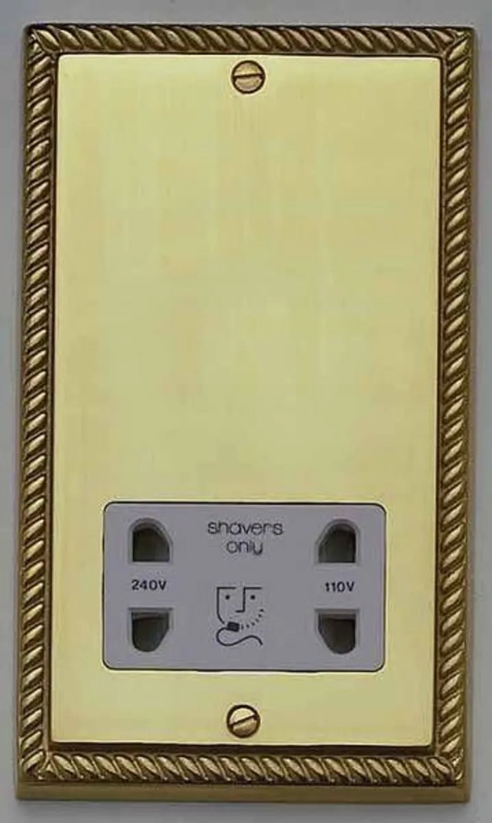 NEW Shaver Socket Contactum 110/230v 2 Gang - Image 1