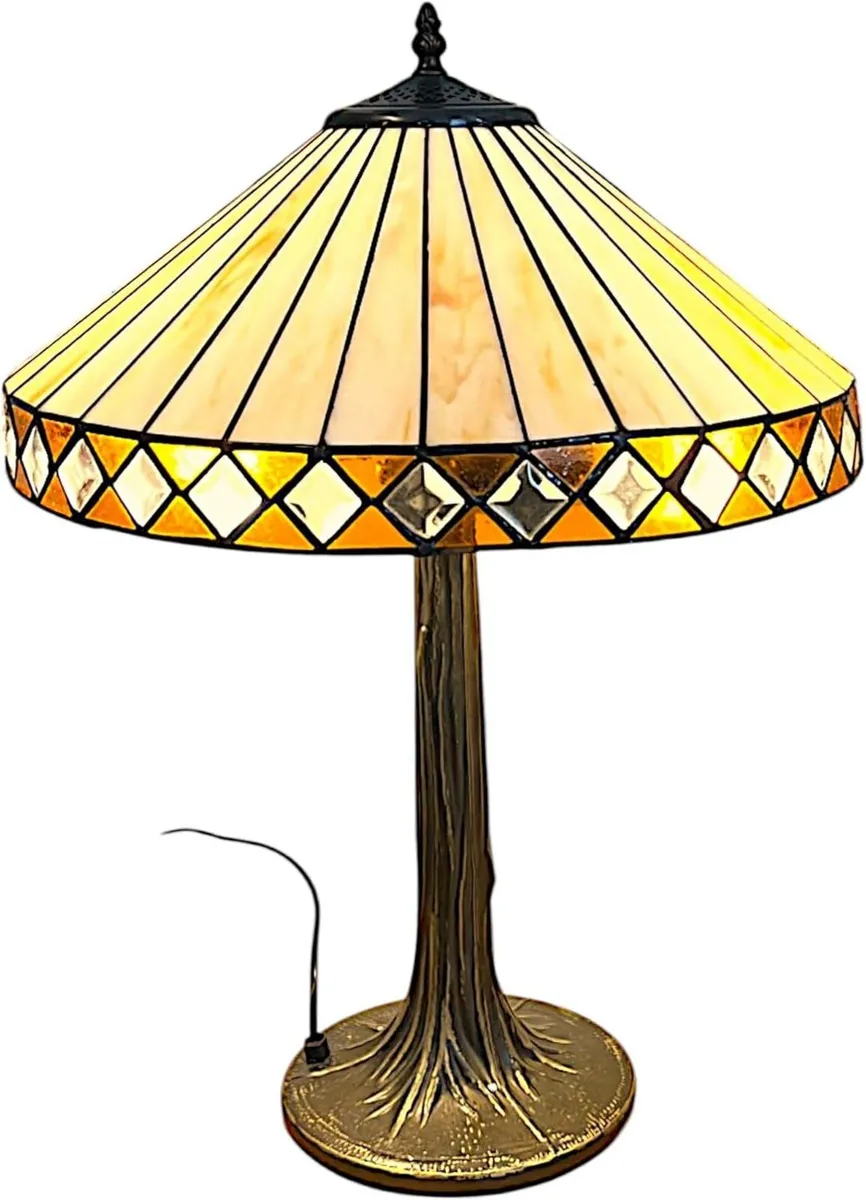 Art Deco Table Lamp 40.5 cm Diameter Tiffany - Image 1