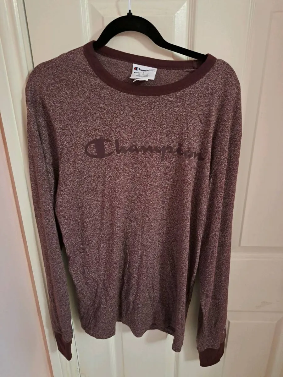 Mens champion long sleeve top - Image 1