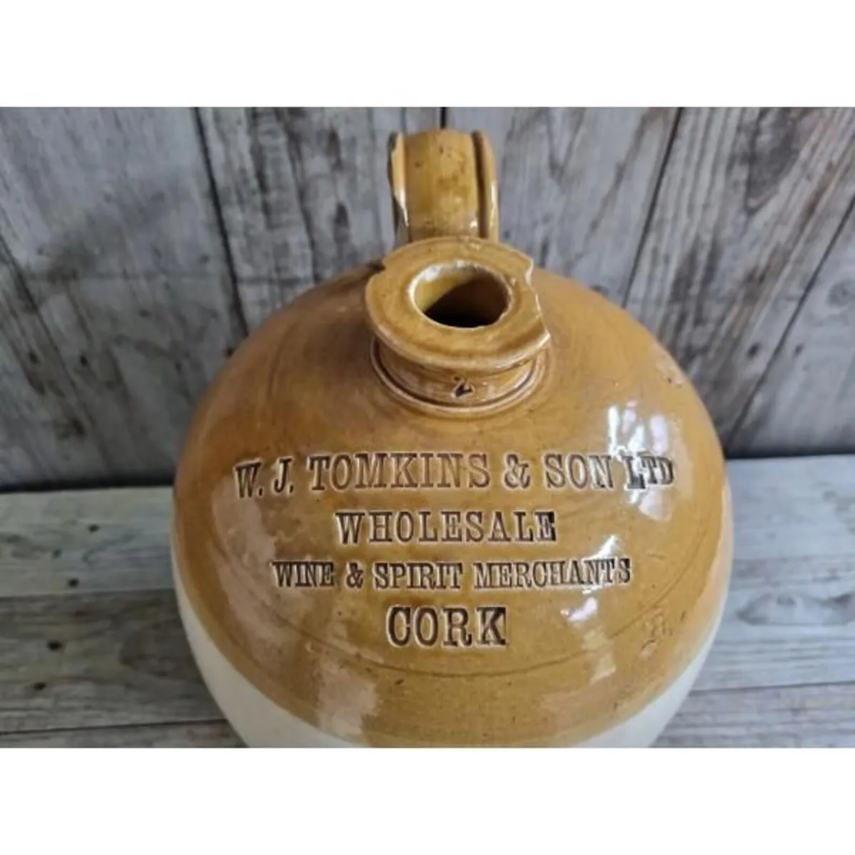 Stoneware Flagon W.J. Tomkins & Son Cork KAS1216 - Image 2