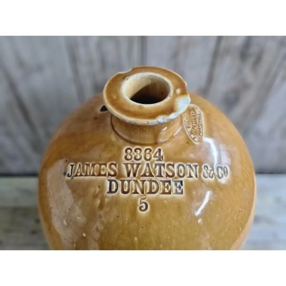 Stoneware Flagon James Watson & Co Dundee KAS1215 - Image 1