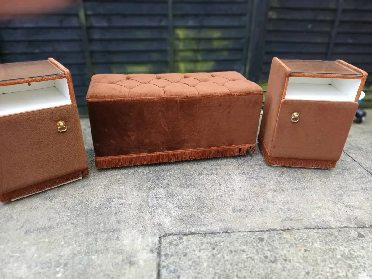 1960s Ottoman & Locker Set - Image 1
