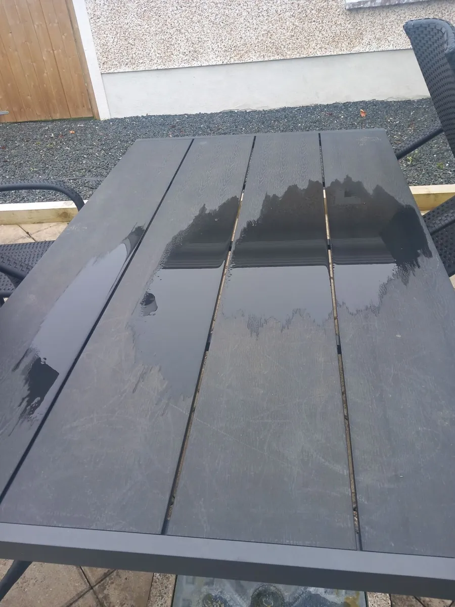 Garden Table black plastic waterproof - Image 1