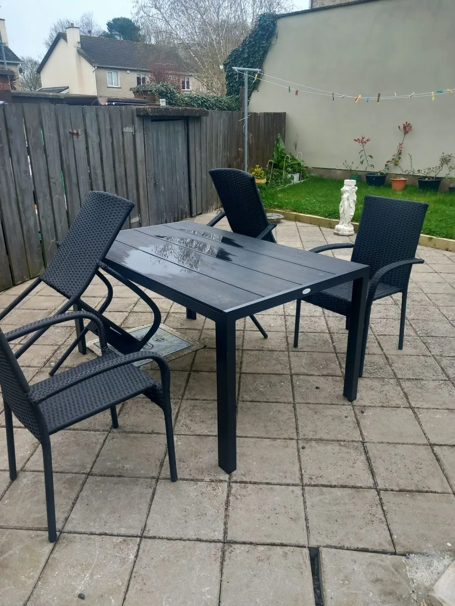 Garden Table black plastic waterproof - Image 2