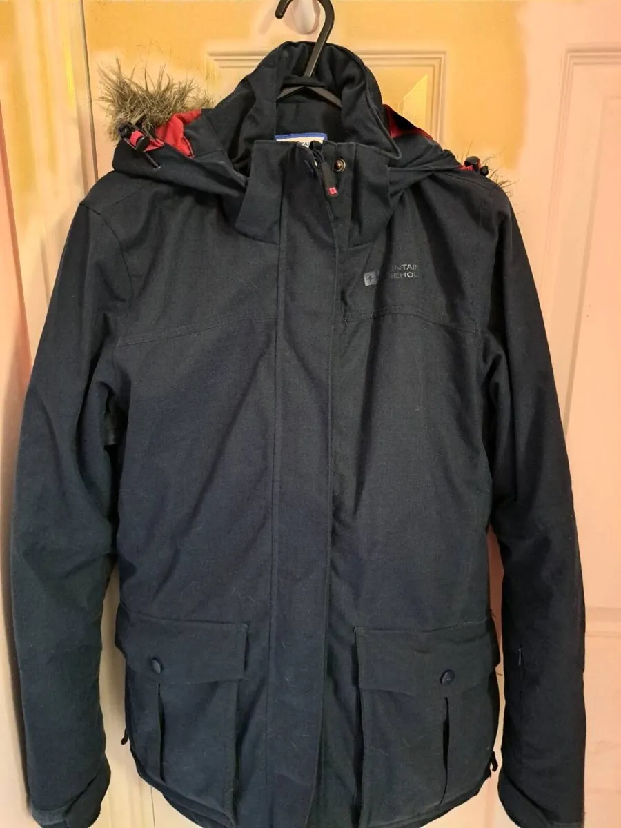 Womens navy Mountain Warehouse winter 'Snow 'coat - Image 1