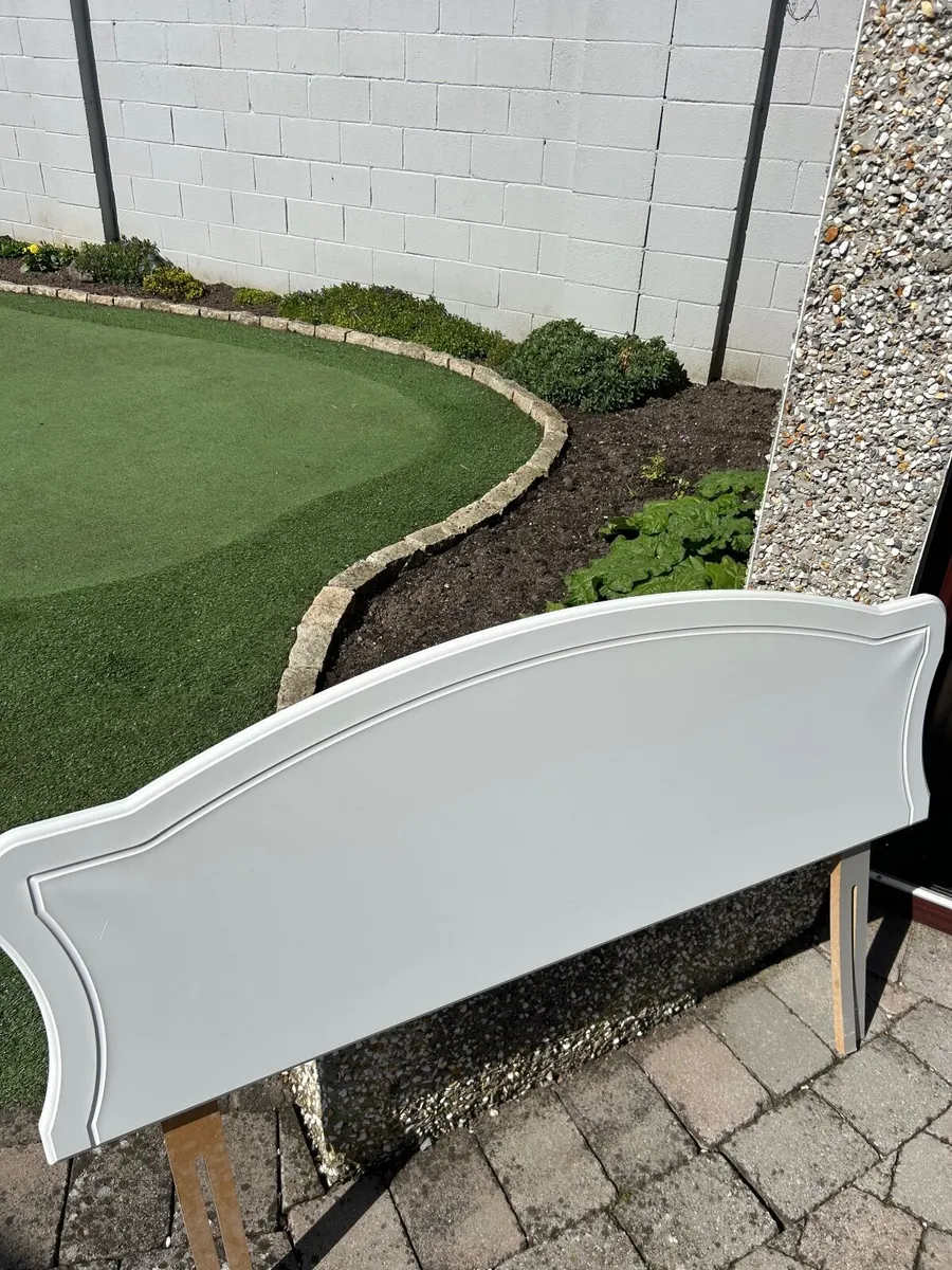 Bedhead, travel cot, electric heater - Image 1