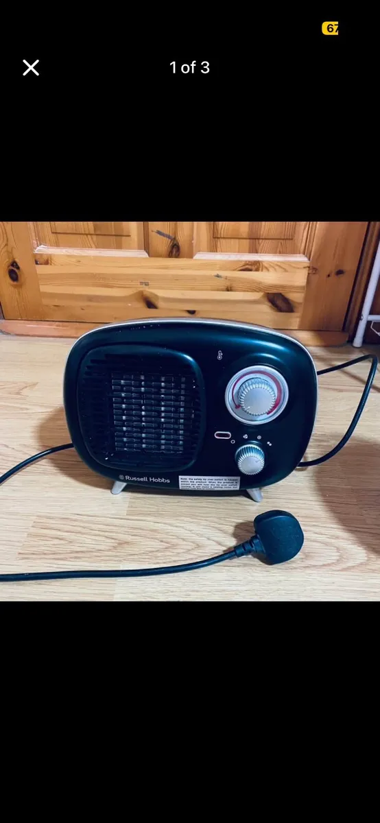 Russell Hobbs Ceramic 1Kw Fan Heater - Image 1