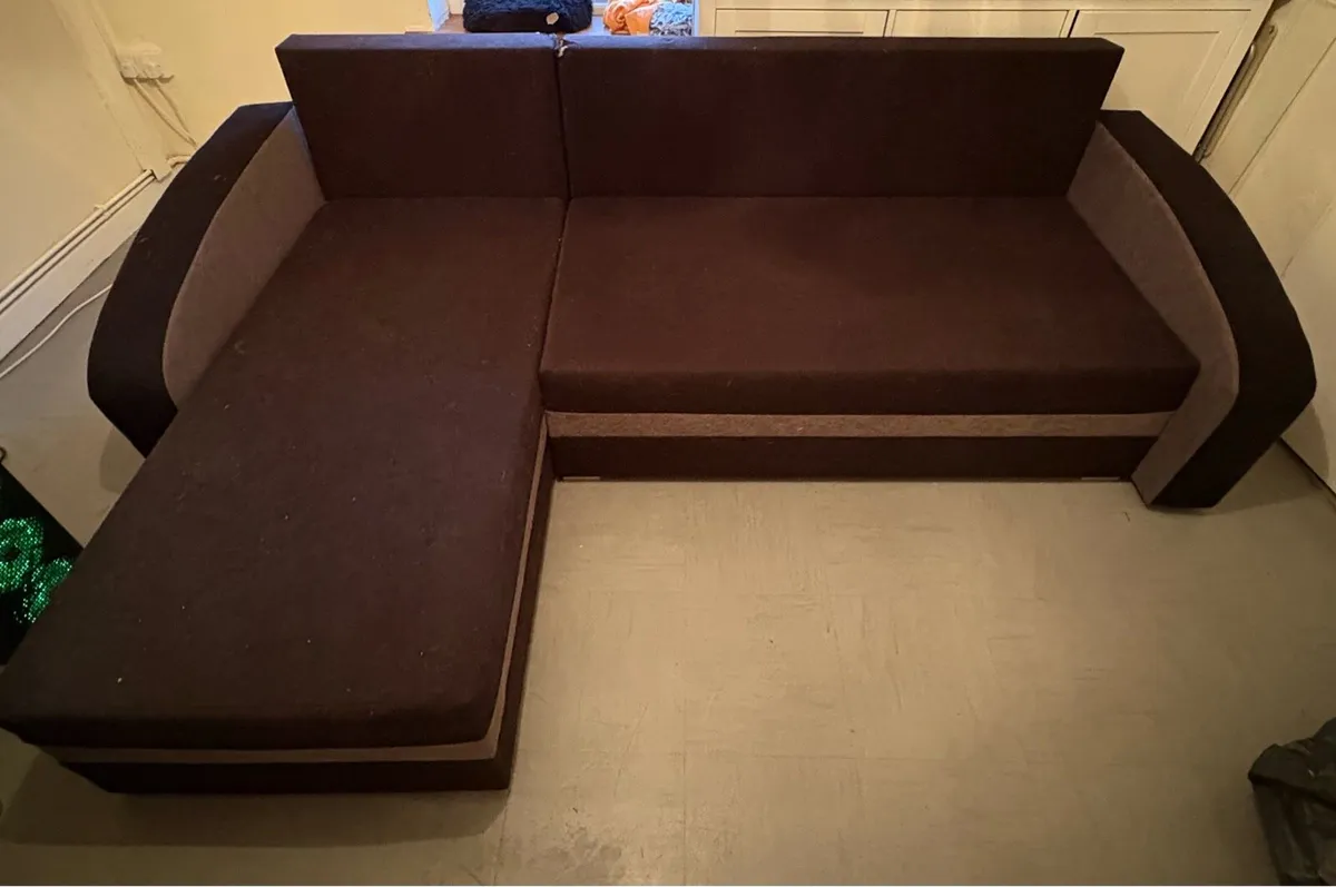 FREE - L-Shaped Sofa Bed - Image 2