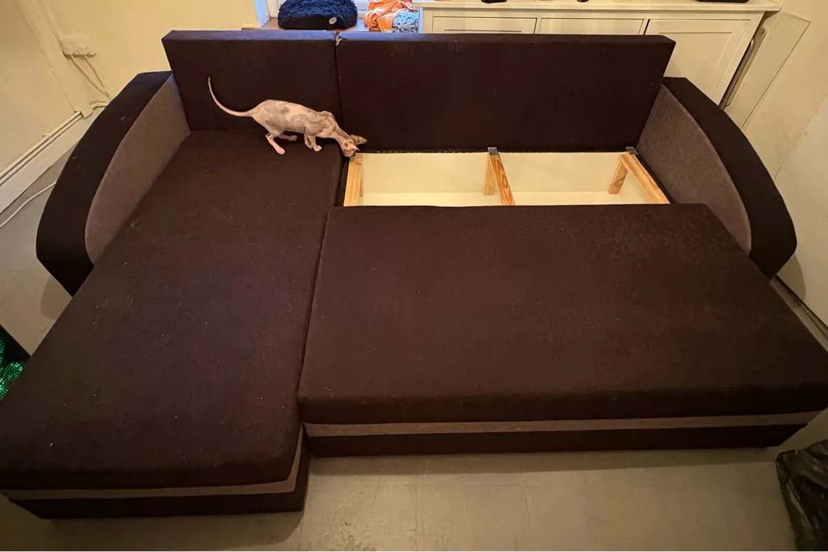FREE - L-Shaped Sofa Bed - Image 3