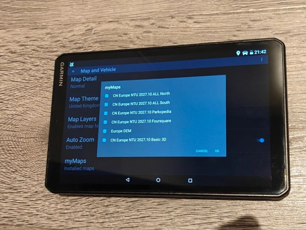 Garmin LGV800 HGV sat nav - Eircodes - Europe map - Image 4