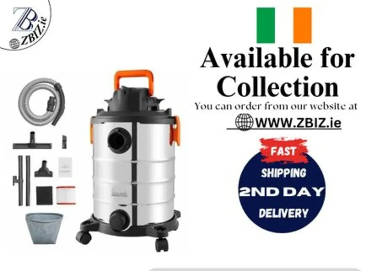 Vacuum Cleaner 30L Industrial Wet Dry Extractor - Image 1