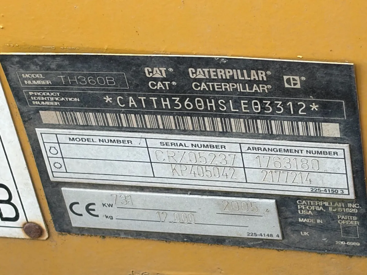 Cat TH360B teleporter low hours - Image 2
