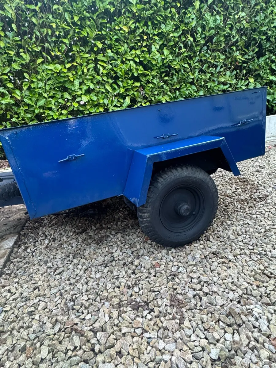 Garden Steel Box Style Trailer For Sale - Image 2