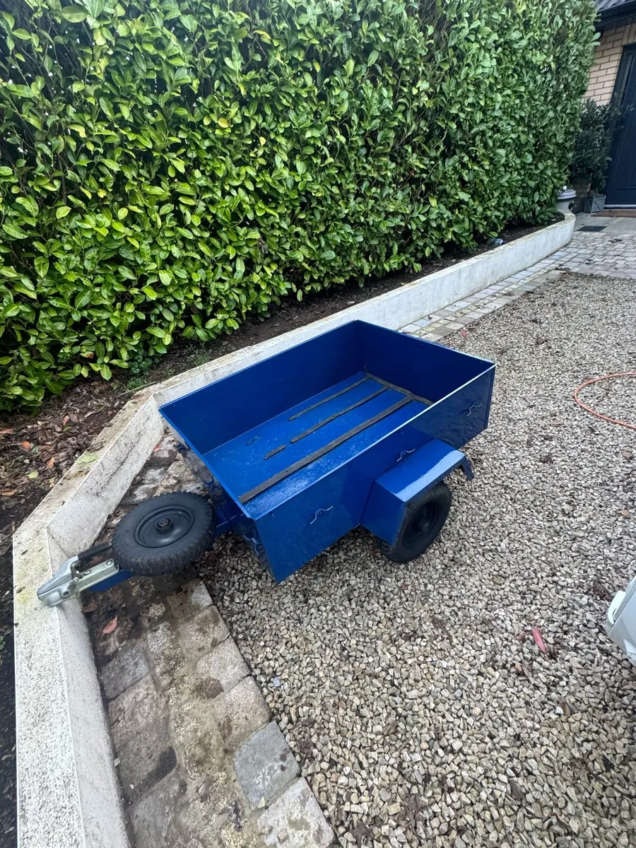 Garden Steel Box Style Trailer For Sale - Image 3