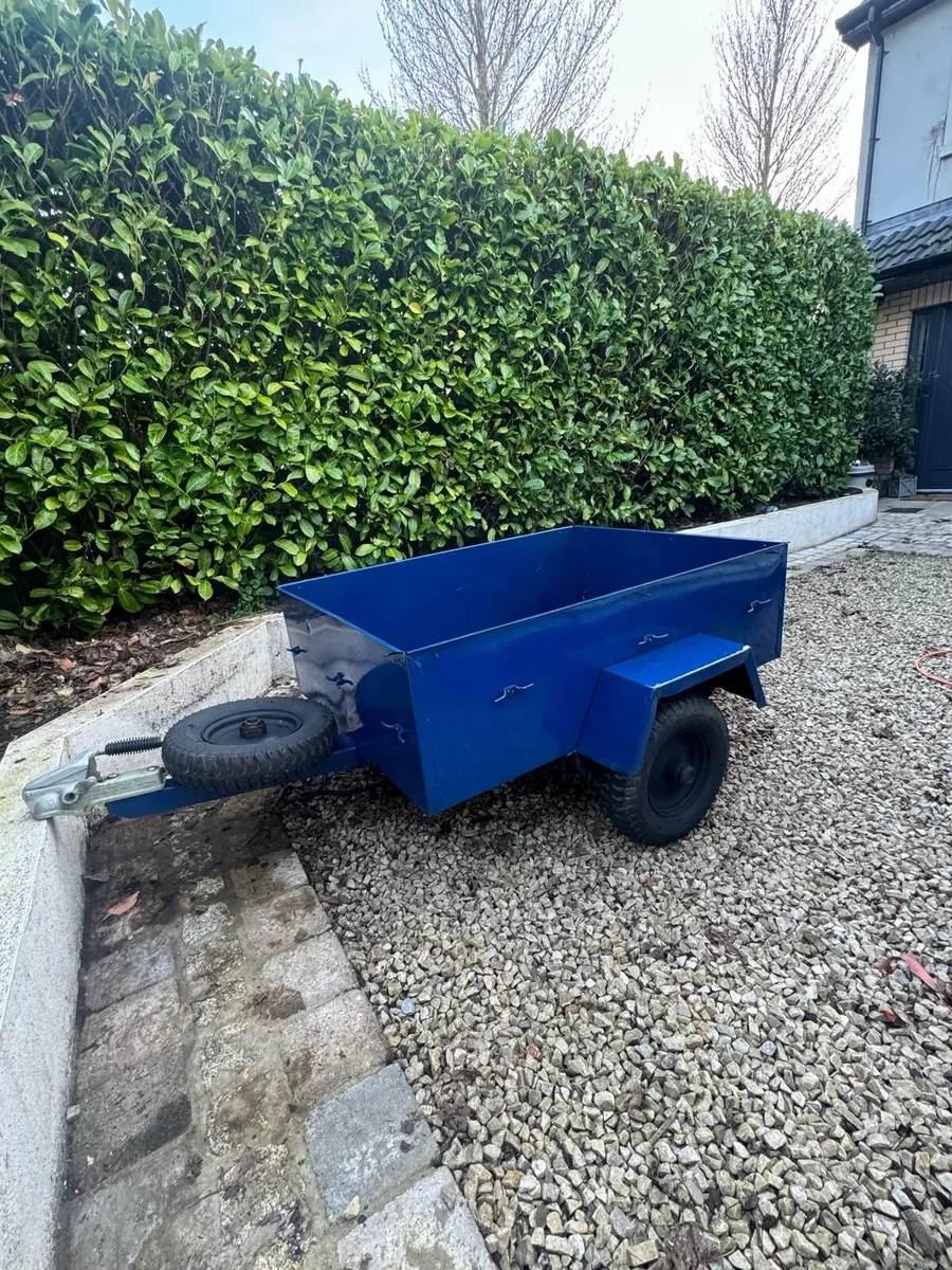 Garden Steel Box Style Trailer For Sale - Image 1