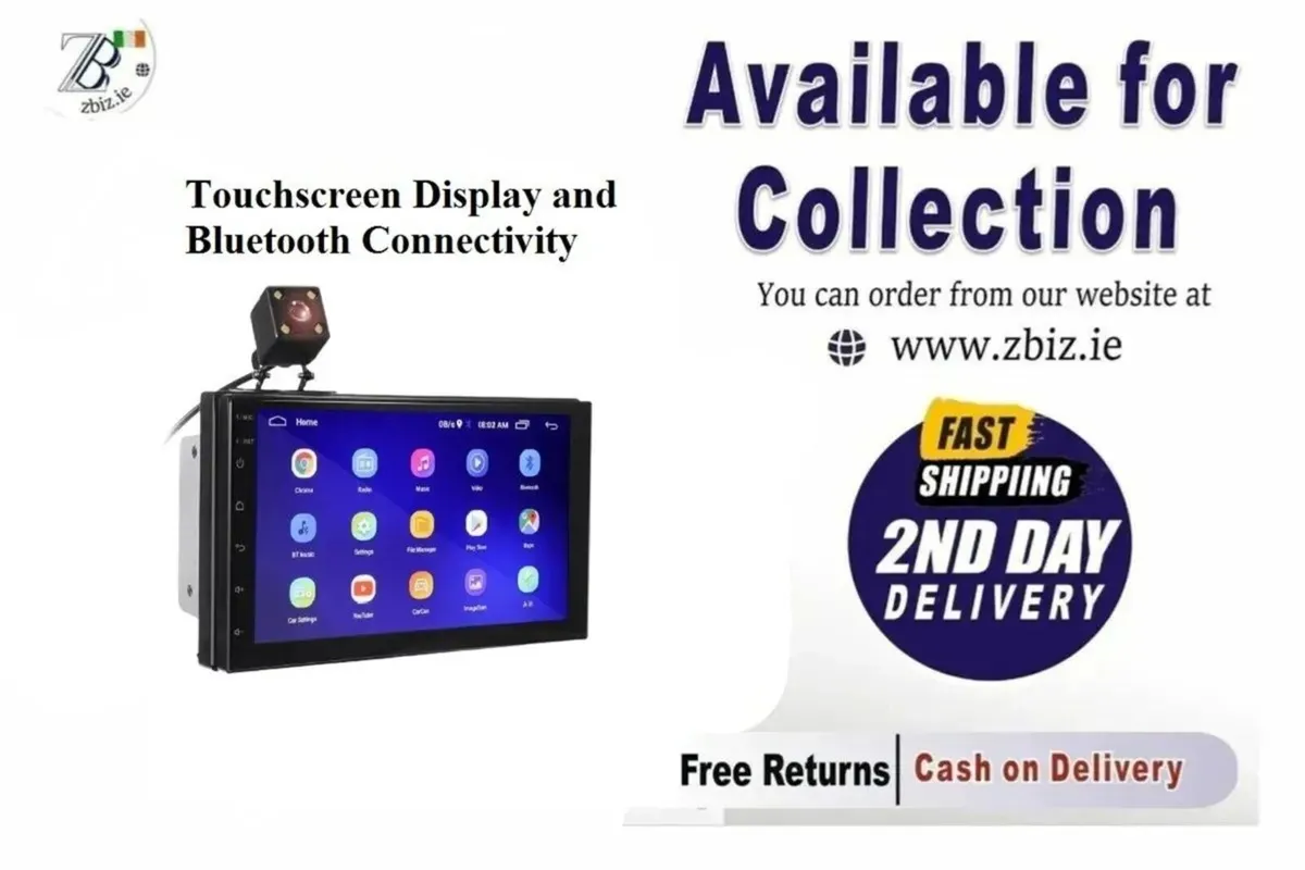 7-Inch 2 Din Android 8.0 Car Stereo Radio - Image 1