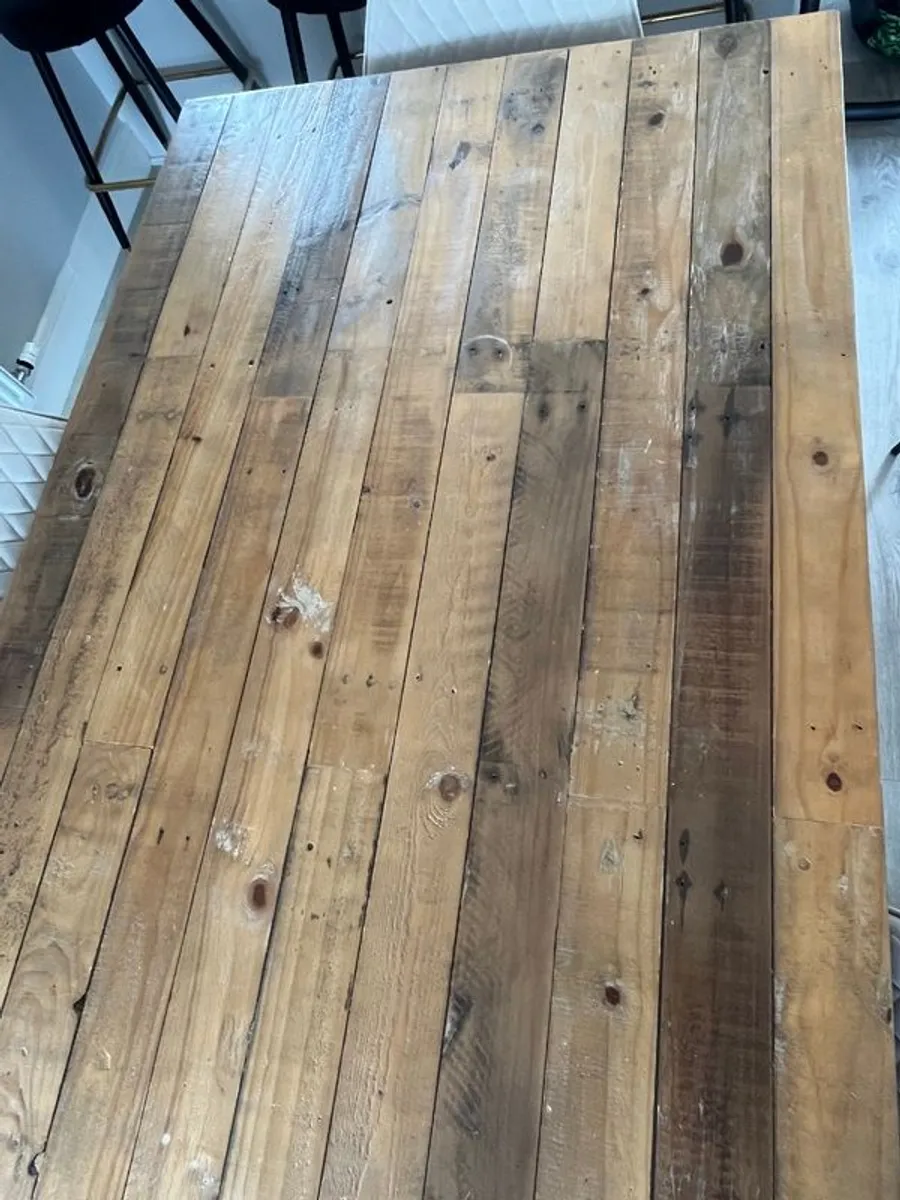EZ Living - Reclaimed Pine Dining Table - 2.1m - Image 4