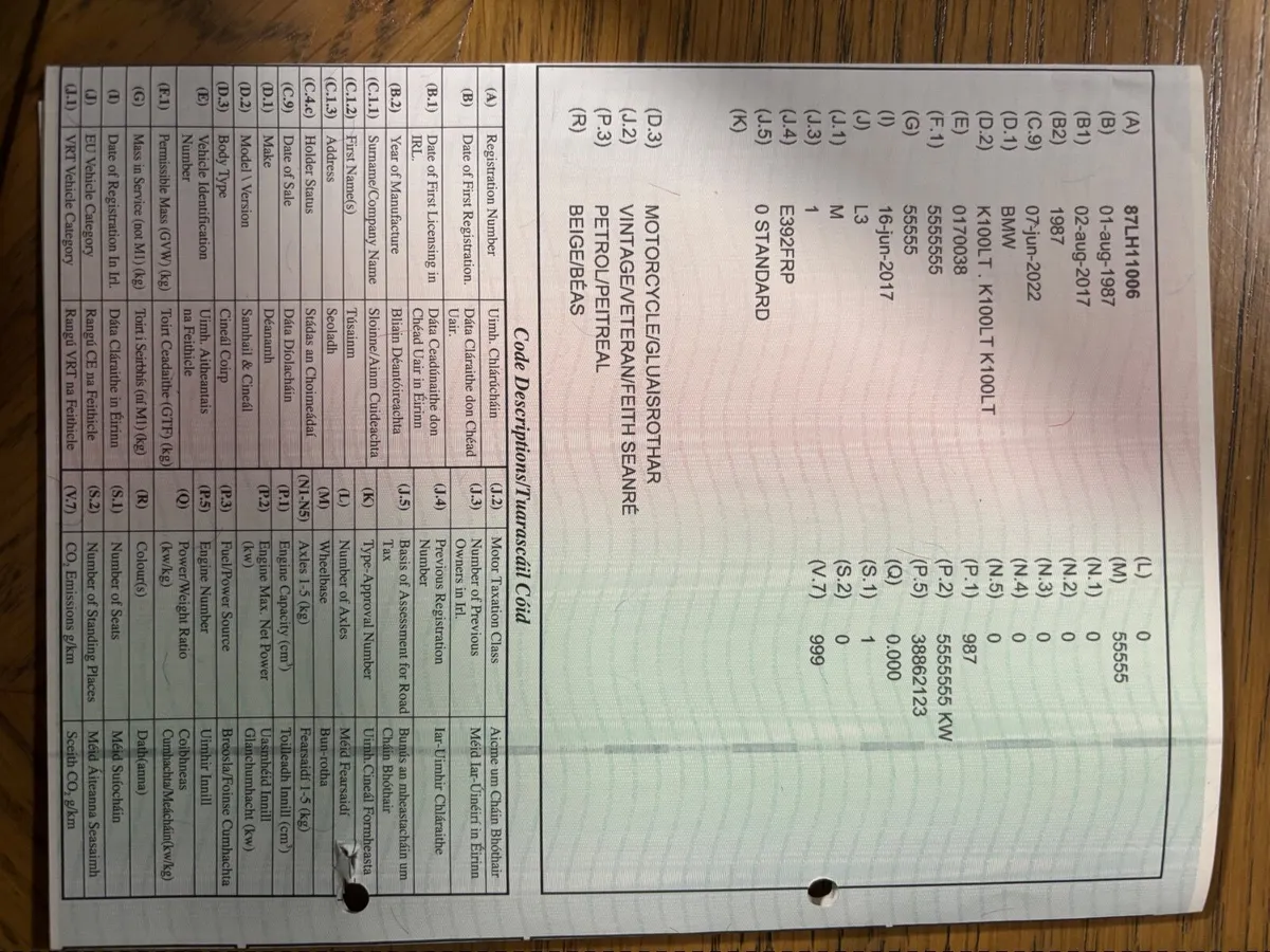 BMW K 100 LT 1987 - Image 3