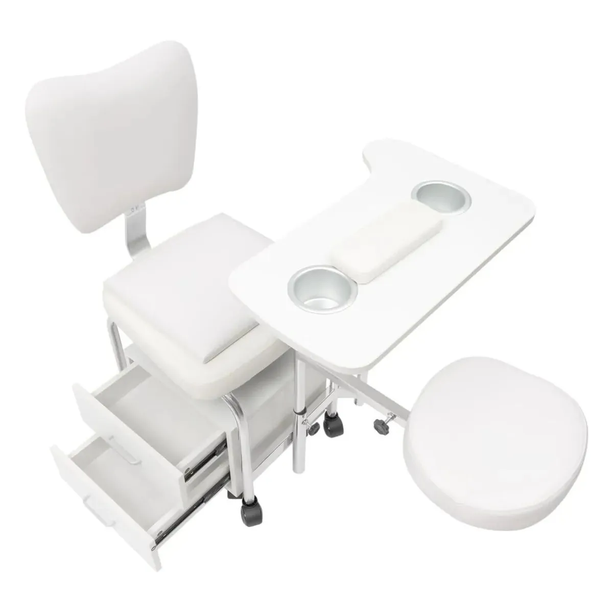 Manicure Pedicure Chair Nail Table Trolley - Image 3