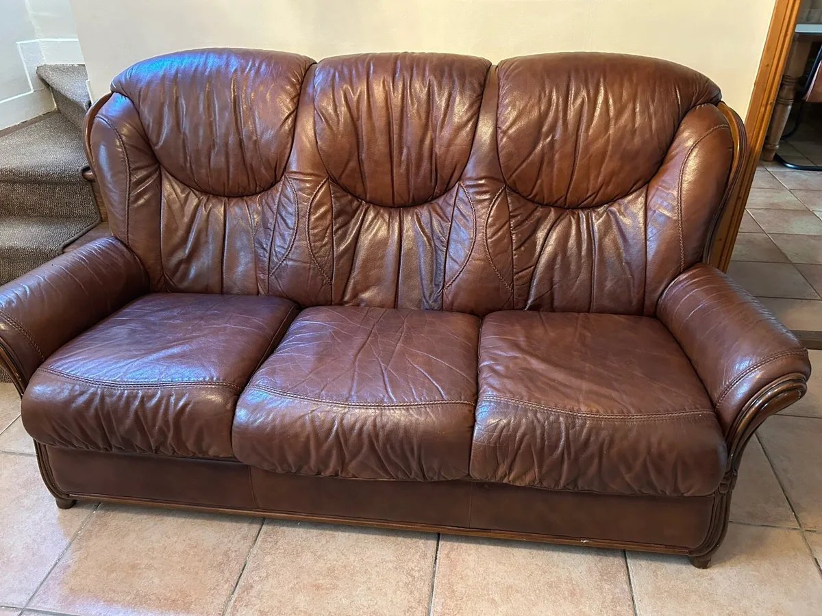 Leather Sofa - Image 1
