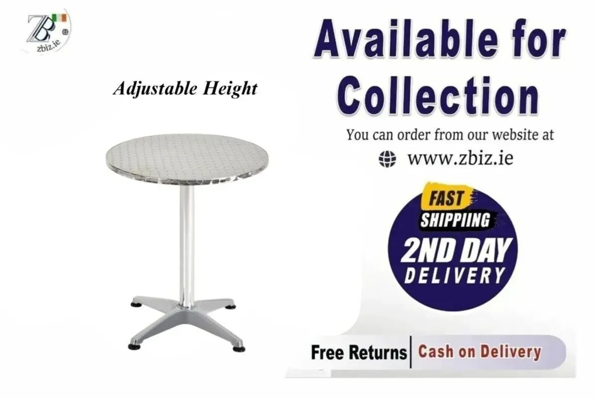 Round Bistro Table for Indoor & Outdoor Use - Image 1